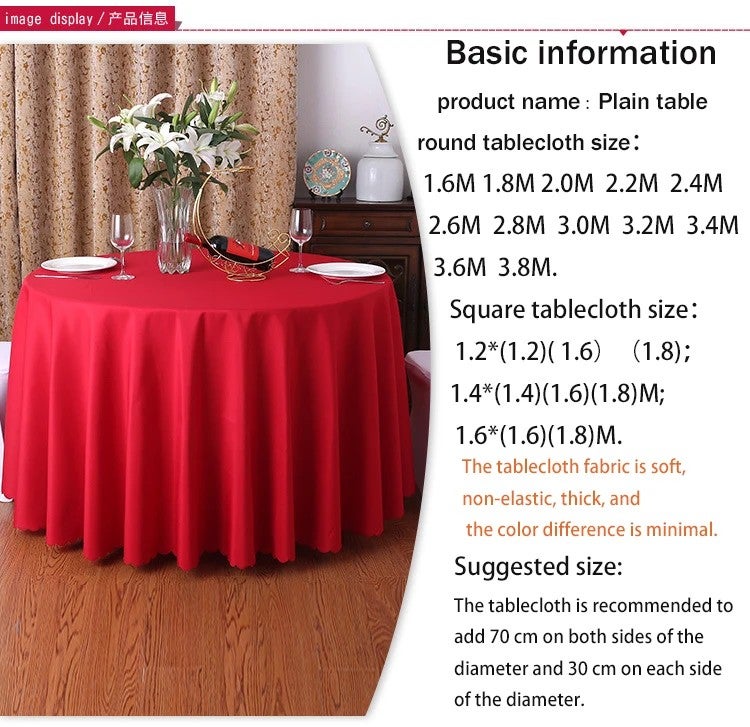 Bluejw Wedding Tablecloth Hotel Banquet Square Modern Printed Waterproof Polyester Nonwoven ized Color & Size - Image 3